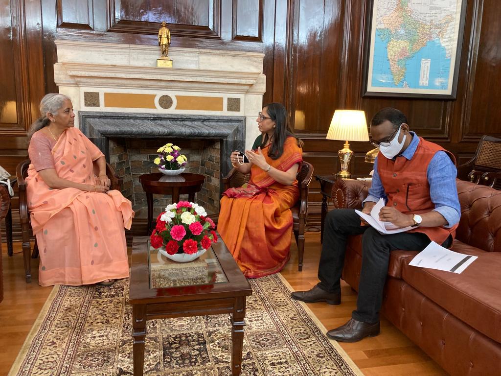 EasyInherit founders with Smt. Nirmala Sitharaman